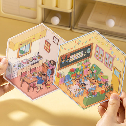 DIY Japanese Anime 3D Sticker Scene,Kindergarten Dining Room Living Room