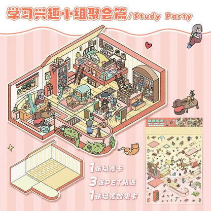 Sticker Scene, DIY Sisters Party|Birthday Party|Villa|Study Party