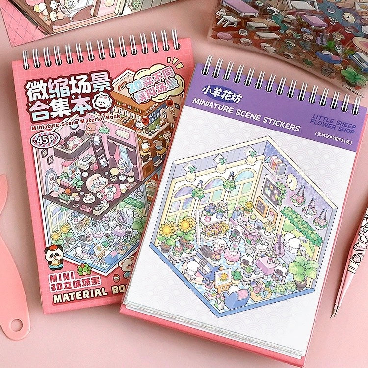 Miniature Scene Sticker Book