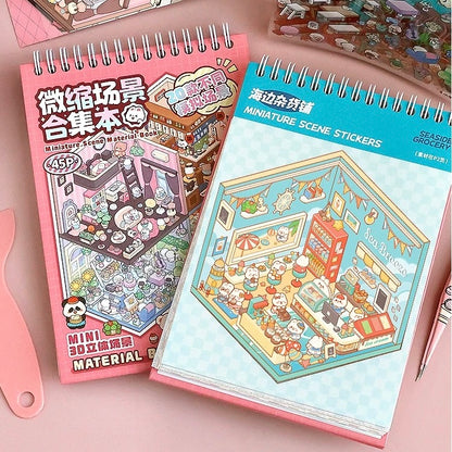 Miniature Scene Sticker Book