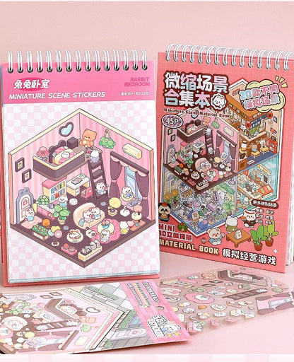 Miniature Scene Sticker Book